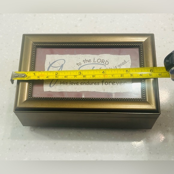 Like New! Jewelry & Trinket Music Box. Amazing Grace 🎶 Customizable Cover Image - Picture 5 of 8